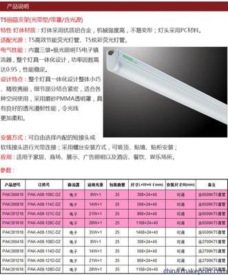 现代室内设计的巧思 三雄极光T5-14W丽晶支架的运用与选择