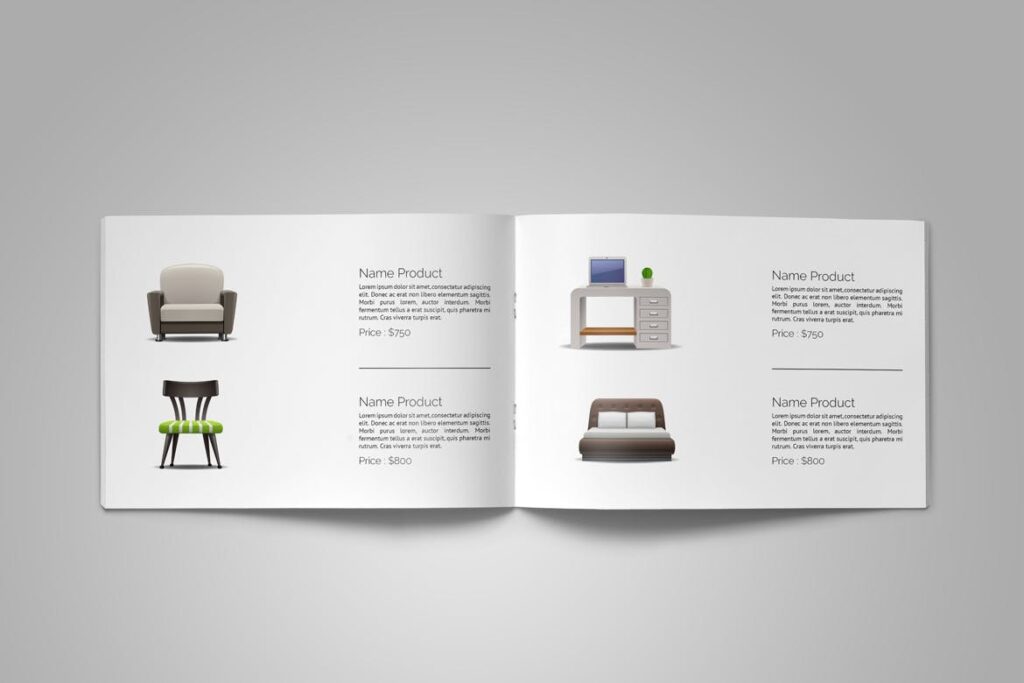 欧美风家居产品展示介绍画册杂志模板素材下载Portfolio Brochure Catalogs FGFTG3
